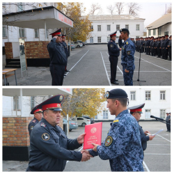 Жалал-Абадда  ЖККУнун төш белгиси тапшырылды