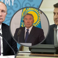 Назарбаев Путин менен Зеленскийге ортомчу болгусу келет. Буга Орусия эмне дейт?