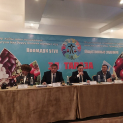 Айыл чарба министрлигинин өкүлдөрү коомдук угууга катышты 