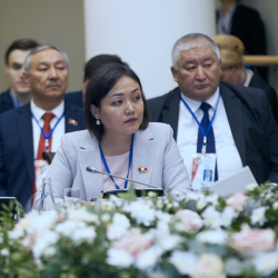 Жогорку Кеӊеш Төрагасынын орун басары Аида Касымалиева КМШ ПАА Кеңешинин жыйынына катышты