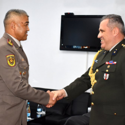 Колбашчы Исламбек Кенжекулов Түркия Республикасынын элчилигиндеги аскер атташеси Мехмет Фатих Таш  менен жолукту