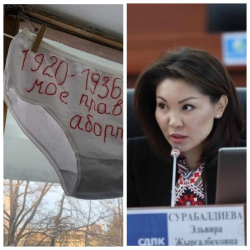 УЯТ  - Жогорку Кеңеш:  "Жылаңач" кызды, "турсийди" колдогон эки депутаттын сүйлөшүүсү чыкты