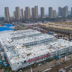 СҮРӨТ- Кытайда 10 күндүн ичинде оорукана курулуп бүтүп, ишке берилди