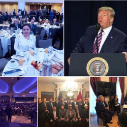 Аида Касымалиева Дональд Трамптын сый тамагына катышты