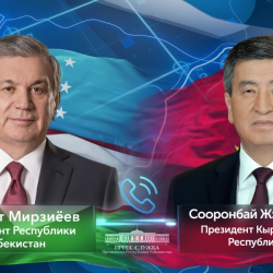 Өзбекстан тарап президенти менен Сооронбай Жээнбеков эмне тууралуу сүйлөшкөнүн жазып чыкты