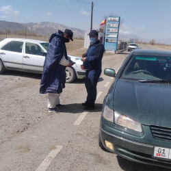 Ак-Талаа РИИБдин милиция кызматкерлери күчөтүлгөн режимде иштөөдө