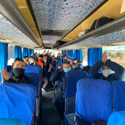 Оренбургда калып калган 400дөн ашуун кыргызстандык автобустар менен жолго чыкты