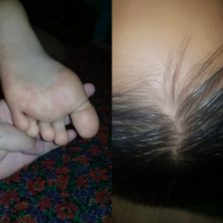 Баланын оозуна заара кылып, жандуу жерине чок баскан...