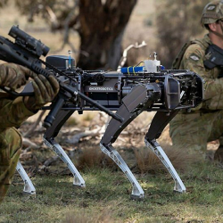 АКШ аскердик күчтөрү базанын коопсуздугу үчүн “робот иттерди” сынап көрдү