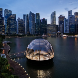 “Apple” Сингапурда биринчи жолу суу астындагы дүкөнүн ачты