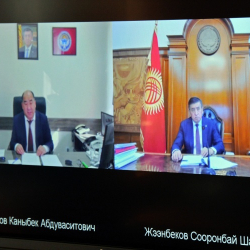 Сооронбай Жээнбеков билим берүү жана илим министри Каныбек Исаков менен онлайн кеңешме өткөрдү