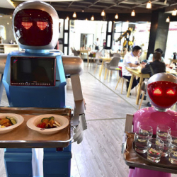 Видео - Британияда ресторанда кардарларды роботтор тейлеп жатат