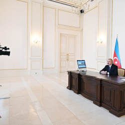 Президент Ильхам Алиев дал интервью генеральному директору медиагруппы «Международное информационное агентство «Россия сегодня» Дмитрию Киселеву для российского агентства РИА Новости