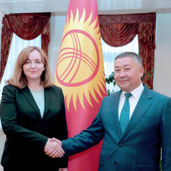 Төрага Канатбек Исаев БУУнун Башкы катчысынын Борбор Азиядагы атайын өкүлүн кабыл алды