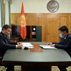 Мамытов «Улуттук энергетикалык холдингдин» төрагасы Нурбек Козубековду кабыл алды