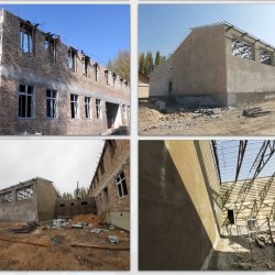 СҮРӨТ - Ош облусунун Маданият айылындагы №42 мектептин курулушу 70%га аяктады