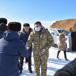 СҮРӨТ - Новиков Нарын облусундагы асыл тукум мал чарбасынын иши менен таанышты