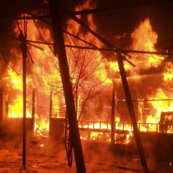 Бишкекте турак үй толугу менен өрттөнүп кетти