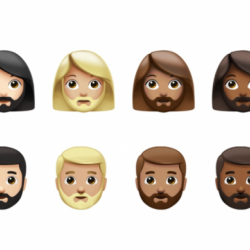 ФОТО - Apple добавит эмодзи с бородатыми женщинами