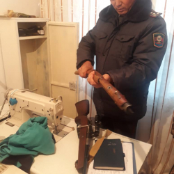 СҮРӨТ - Ысык-Көлдө мыйзамсыз сакталып жүргөн 100дөн ашык ок атуучу курал алынды