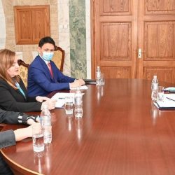 А.Касымалиева БУУнун Башкы катчысынын Борбор Азиядагы өкүлү Н.Герман менен жолугушту