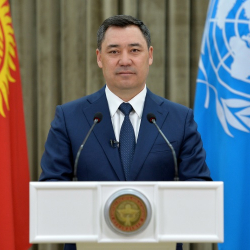 Садыр Жапаров принял участие в работе 77-й сессии ЭСКАТО ООН в формате видеоконференции