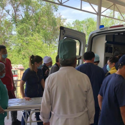 Чек арадагы кагылышууда жарадар болгон 18 адам Бишкекке алынып келди