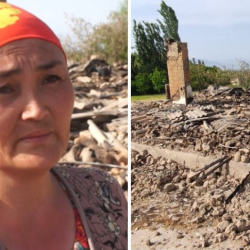 Жительница села Максат, у которой дом сгорел дотла: Радуюсь, что дети живы