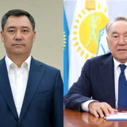 Казакстандын тунгуч президенти Назарбаев Жапаровду жана Кыргызстан элин Жеңиш күнү менен куттуктады