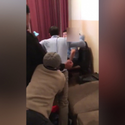 Нападение юриста Тимура Арыкова на милиционера попало на видео