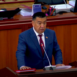 Нурбек Мурашев Жогорку Кеңеште ант берди