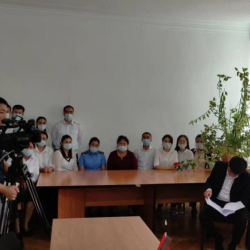 Жогорку Соттун төрайымы Кеминдеги судьялар менен жолугушту