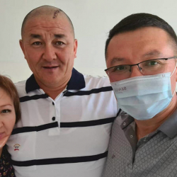 Вице-мэр Ырсалиевдин жол кырсыкка кабылгандан кийинки сүрөтү