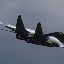 В Астраханской области сгорел МиГ-29