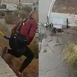 ВИДЕО - В Караганде девушка разбилась насмерть на аттракционе роупджампинг