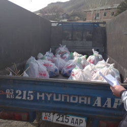 Кытай Кыргызстанга 1200 тоннадан ашык азык-түлүктү жардам катары берди