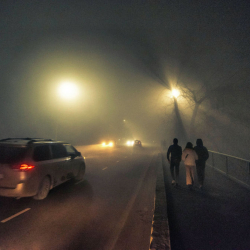 ВИДЕО - Жаңы конуштун тургундары айланма жолду тосуп алышты