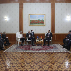 Руслан Казакбаев встретился в Душанбе с представителями Европейского Союза Жозепом Боррелем и Юттой Урпилайнен