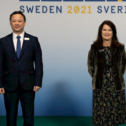 Министр иностранных дел КР Руслан Казакбаев выступил в ходе пленарной сессии 28-го заседания СМИД ОБСЕ