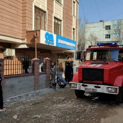 Бишкекте телеканалдардын биринде өрт чыкты