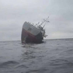 Украинанын жээгинде Эстониянын кемеси чоң жарылуудан соң чөгүп кетти