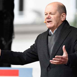 ВИДЕО - Путинди жактаган немецтер Шольцтун оозун ачтырбай койду