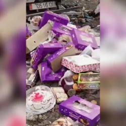 ФОТО - В Оше выбросили на свалку отравленные пирожные 