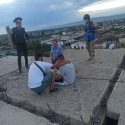 Мас абалындагы жаран Токмокто кан тамырын кесип, 9-кабаттан секирүүгө аракет кылган