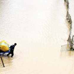 Кытайда сел апааты болду. Каза болгондор бар