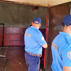 ФОТО - В Джеты-Огузском районе сотрудники туристско-экологической полиции выявили скотобойню, загрязняющую воду