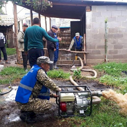 Ысык-Көлдө үйлөргө кирген сел суулары тазаланып, жол каттамы ачылды