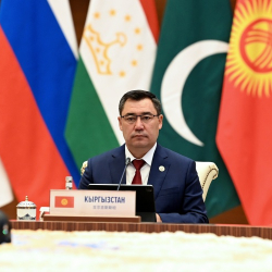 ВИДЕО - Садыр Жапаров ШКУнун саммитинде Ооганстан маселесин көтөрдү