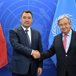 Садыр Жапаров БУУнун баш катчысы Гутерриш менен жолукту