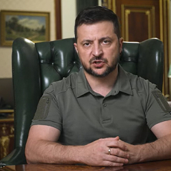 Израиль тууралуу айткандары үчүн Зеленский Францияда сынга алынууда